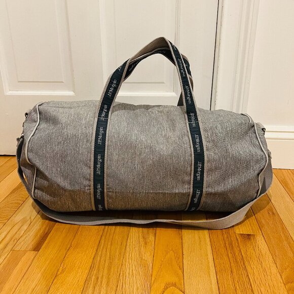 NWT Rare 100% Authentic JP Morgan Banker Bag Gray - Picture 1 of 16
